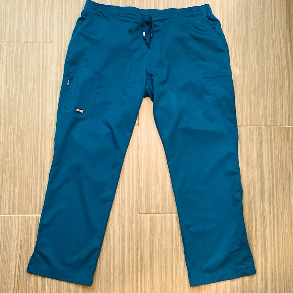 XLP ‘Bahama Blue’ Grey’s Anatomy Mia style Scrub Pants 4277